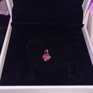 Pink Pandora Heart Charm for small band